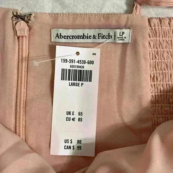 Abercrombie & Fitch Dresses Abercrombie Crinkle Textured Twist-Front Mini Dress - Picture 9 of 12